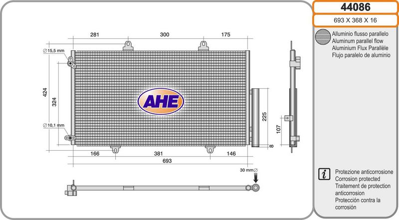 AHE Condensatore, Climatizzatore 44086