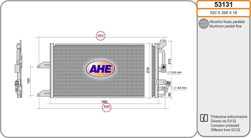 AHE Condensatore, Climatizzatore 53131