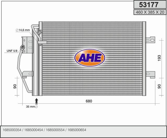 AHE Condensatore, Climatizzatore 53177
