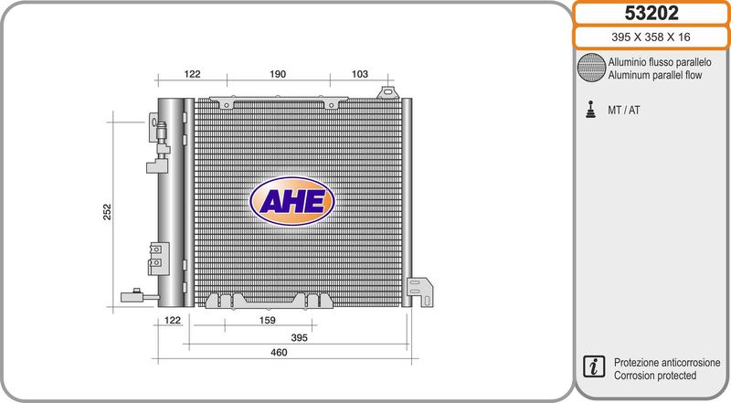 AHE Condensatore, Climatizzatore 53202