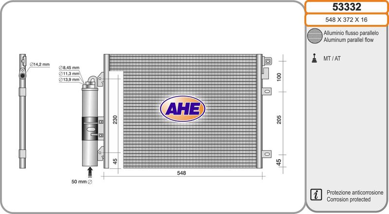 AHE Condensatore, Climatizzatore 53332