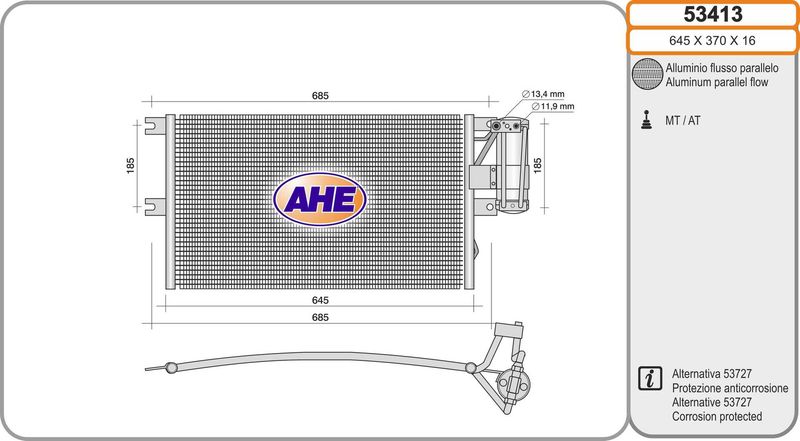 AHE Condensatore, Climatizzatore 53413