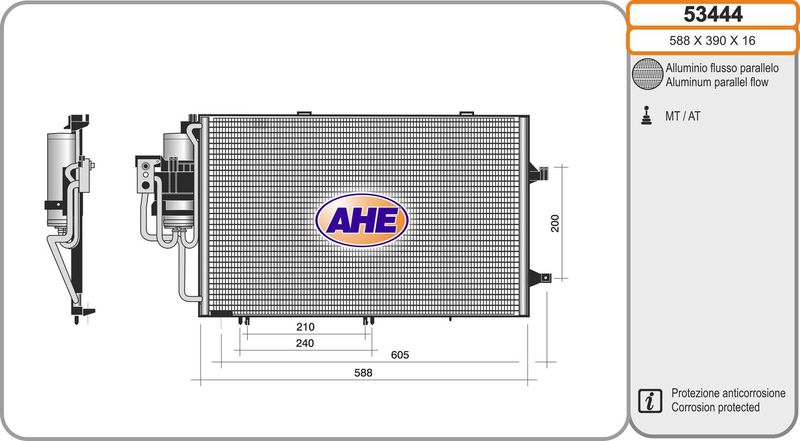 AHE Condensatore, Climatizzatore 53444
