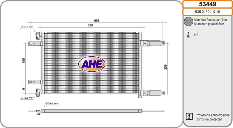 AHE Condensatore, Climatizzatore 53449