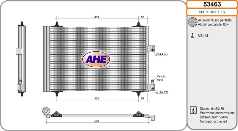 AHE Condensatore, Climatizzatore 53463