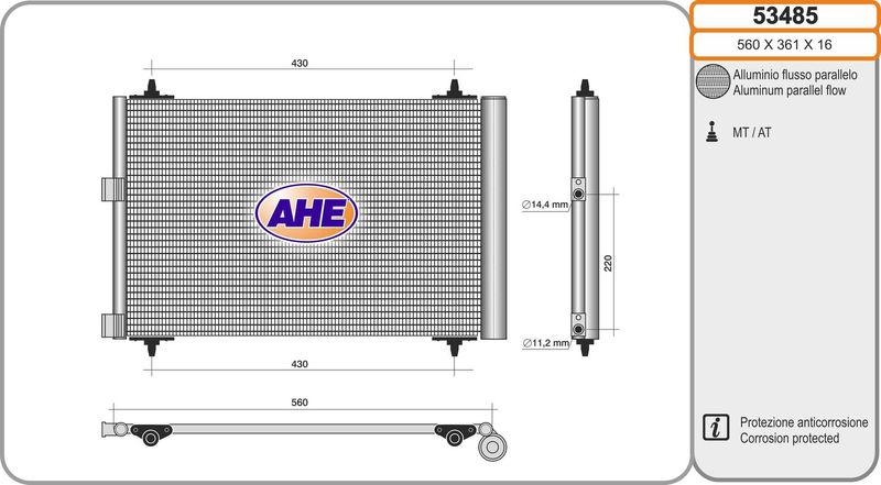 AHE Condensatore, Climatizzatore 53485