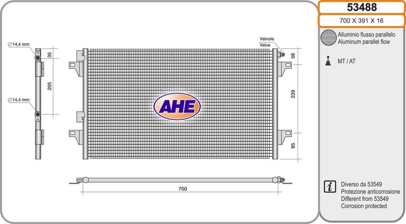 AHE Condensatore, Climatizzatore 53488