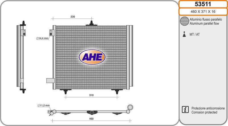 AHE Condensatore, Climatizzatore 53511