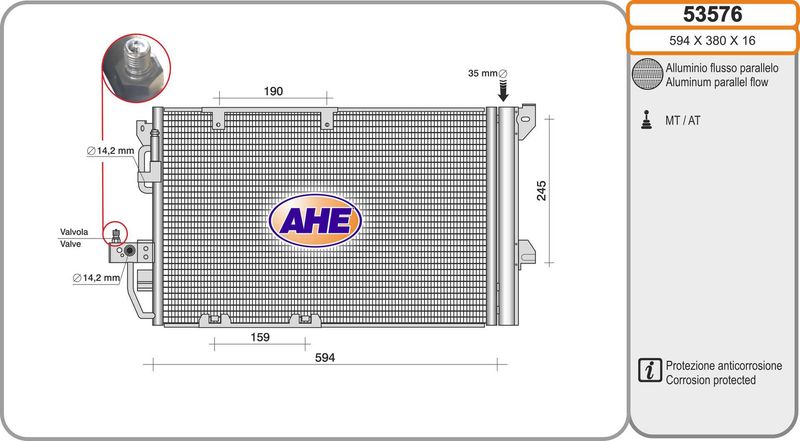AHE Condensatore, Climatizzatore 53576