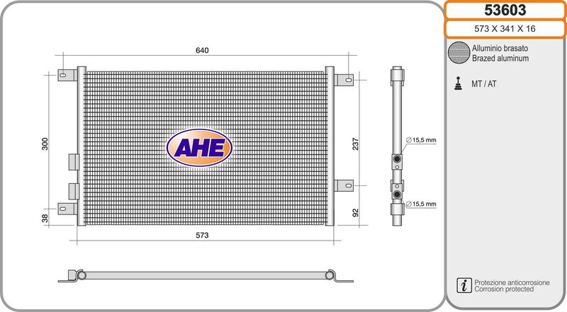 AHE Condensatore, Climatizzatore 53603