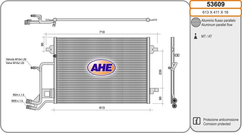AHE Condensatore, Climatizzatore 53609