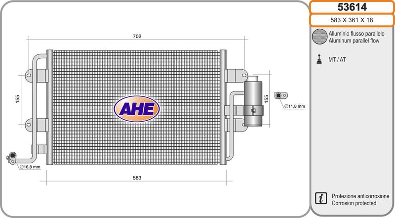 AHE Condensatore, Climatizzatore 53614