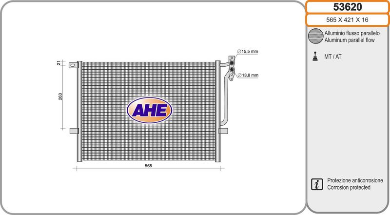 AHE Condensatore, Climatizzatore 53620