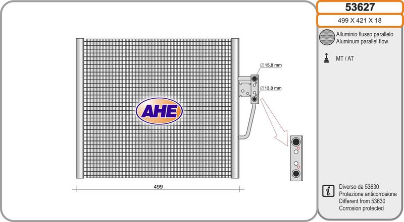 AHE Condensatore, Climatizzatore 53627