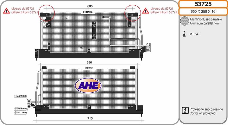AHE Condensatore, Climatizzatore 53725