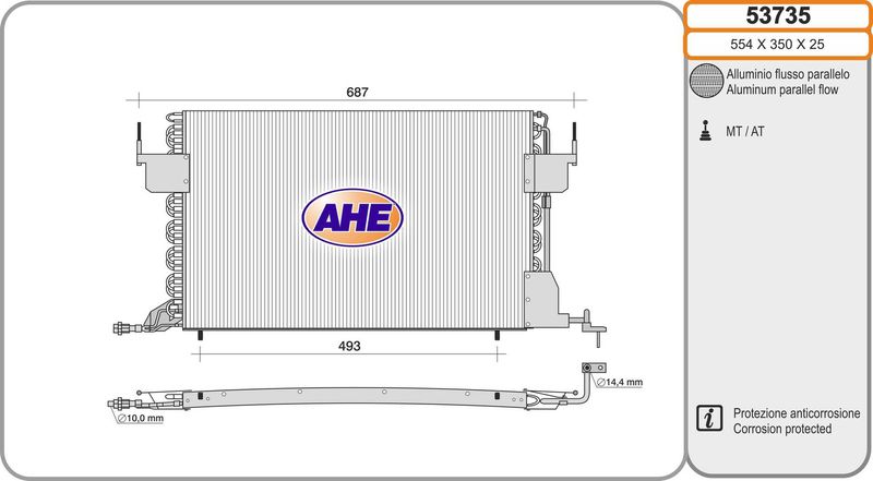 AHE Condensatore, Climatizzatore 53735