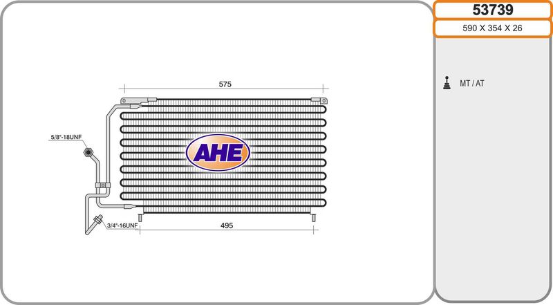 AHE Condensatore, Climatizzatore 53739