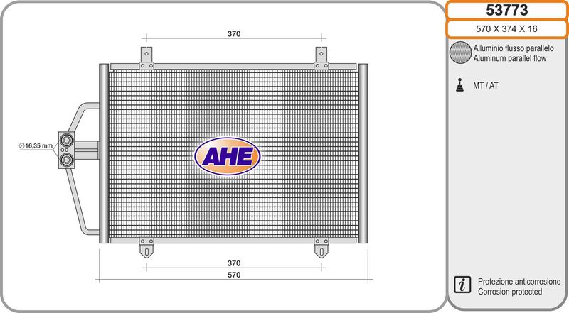 AHE Condensatore, Climatizzatore 53773