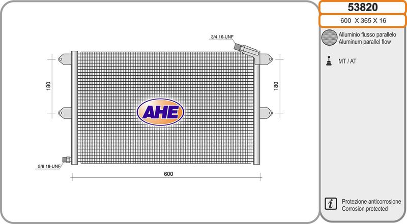 AHE Condensatore, Climatizzatore 53820