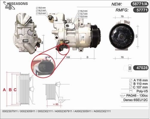 AHE Compressore, Climatizzatore 57771