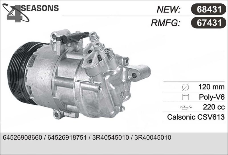AHE Compressore, Climatizzatore 67431