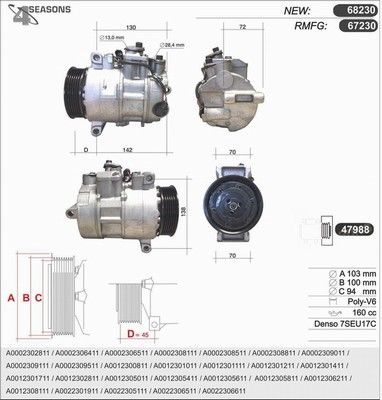 AHE Compressore, Climatizzatore 68230