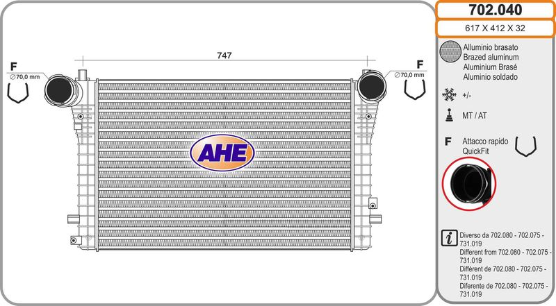 AHE Intercooler 702.040