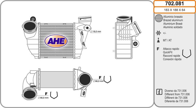 AHE Intercooler 702.081