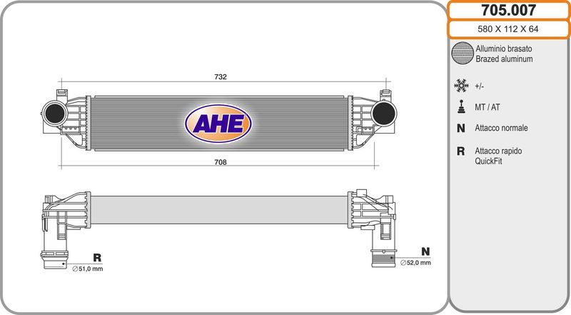 AHE Intercooler 705.007