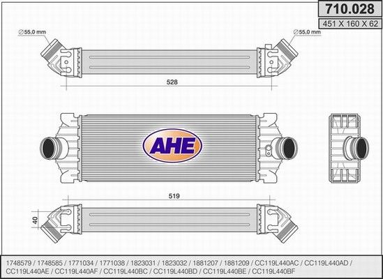 AHE Intercooler 710.028