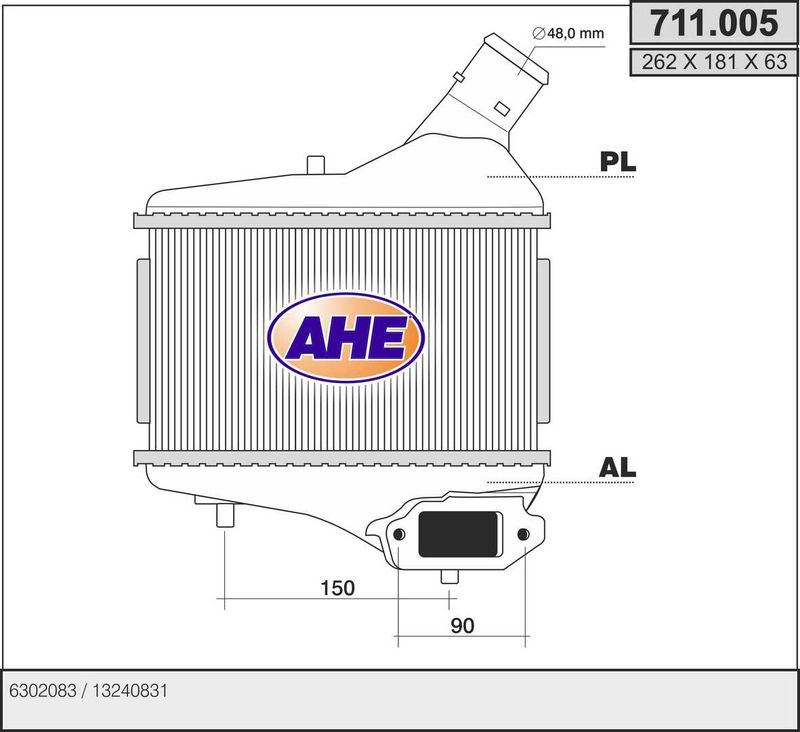 AHE Intercooler 711.005