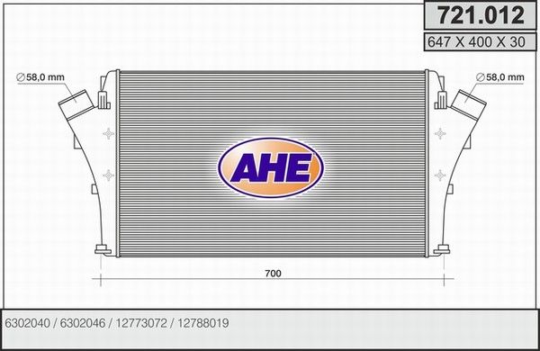 AHE Intercooler 721.012