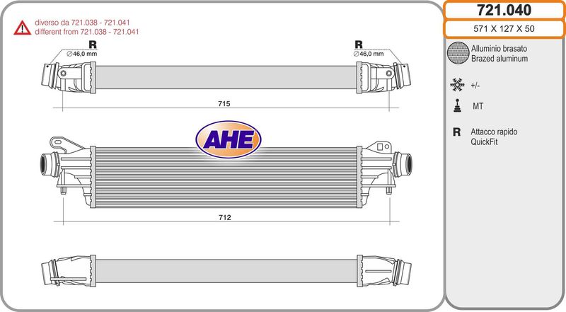 AHE Intercooler 721.040