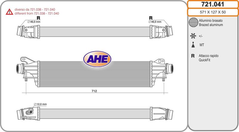 AHE Intercooler 721.041
