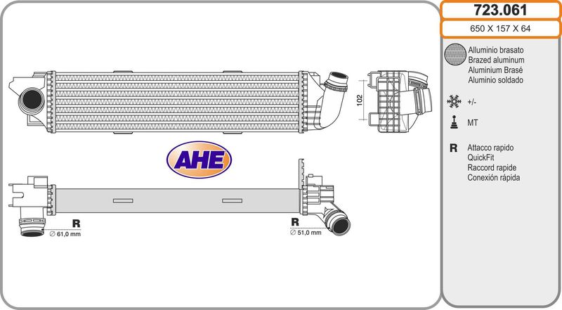 AHE Intercooler 723.061