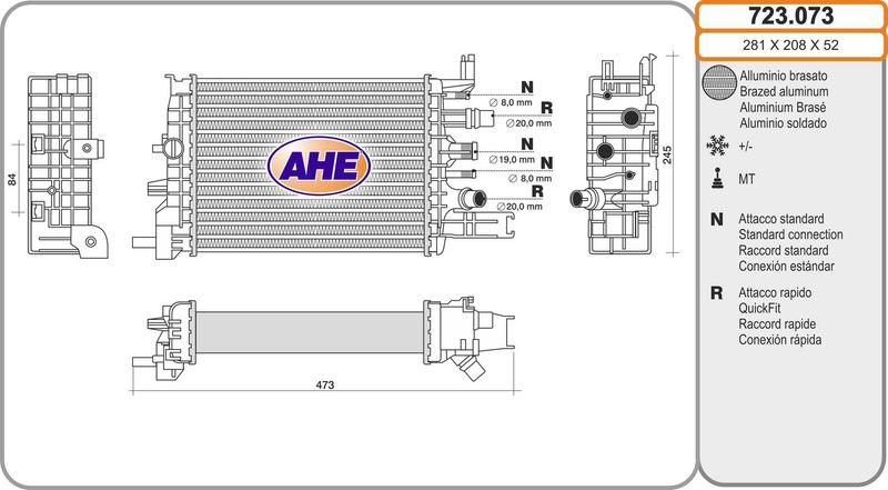AHE Intercooler 723.073