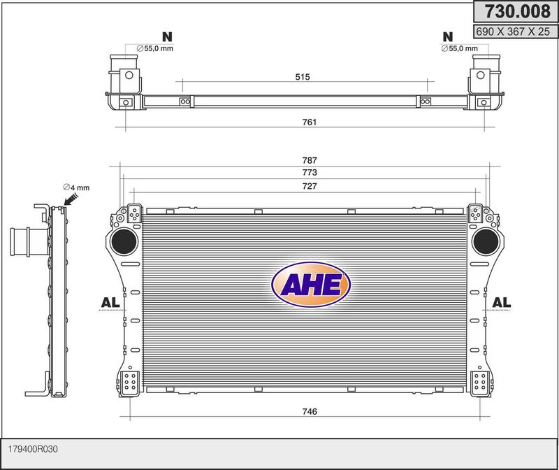 AHE Intercooler 730.008