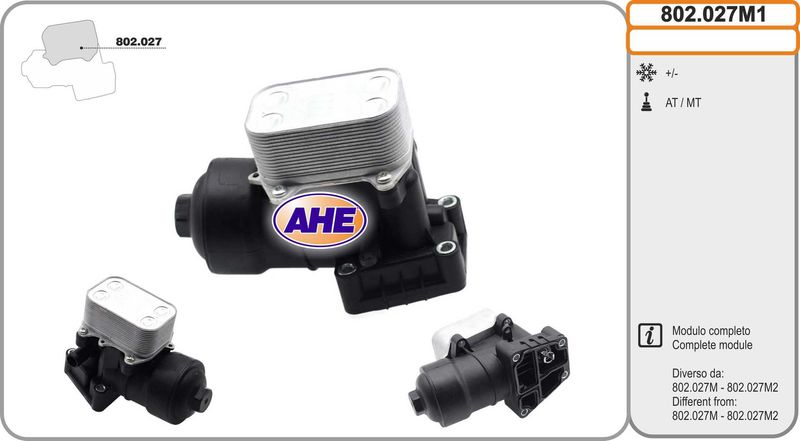 AHE Radiatore olio, Olio motore 802.027M1