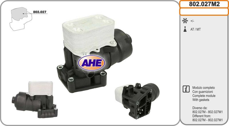 AHE Radiatore olio, Olio motore 802.027M2