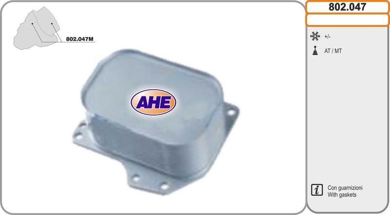 AHE Radiatore olio, Olio motore 802.047
