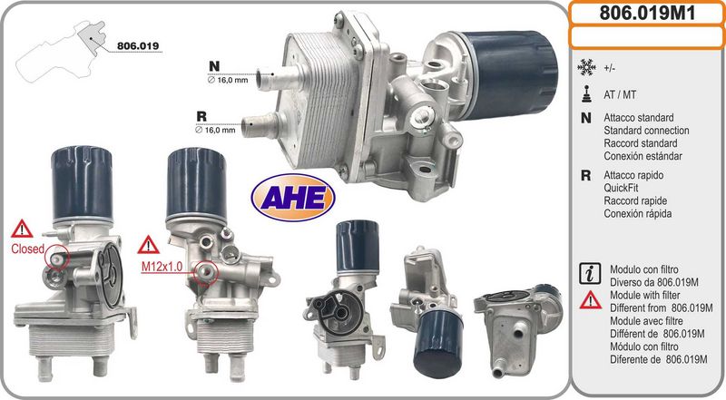 AHE Radiatore olio, Olio motore 806.019M1