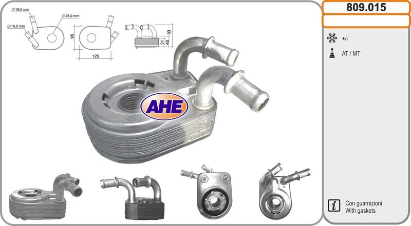 AHE Radiatore olio, Olio motore 809.015