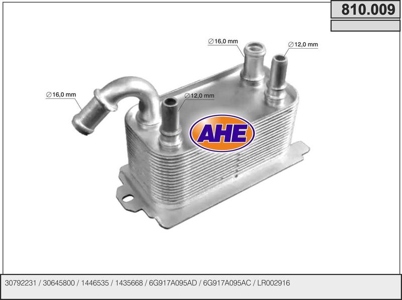 AHE Radiatore olio, Olio motore 810.009