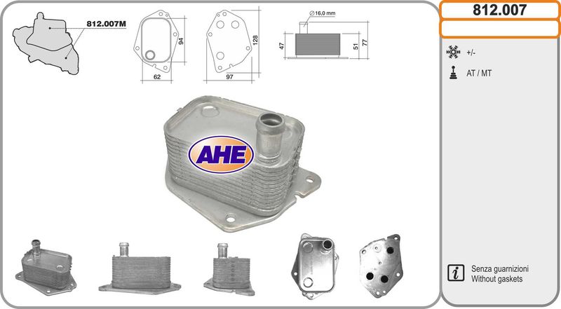 AHE Radiatore olio, Olio motore 812.007