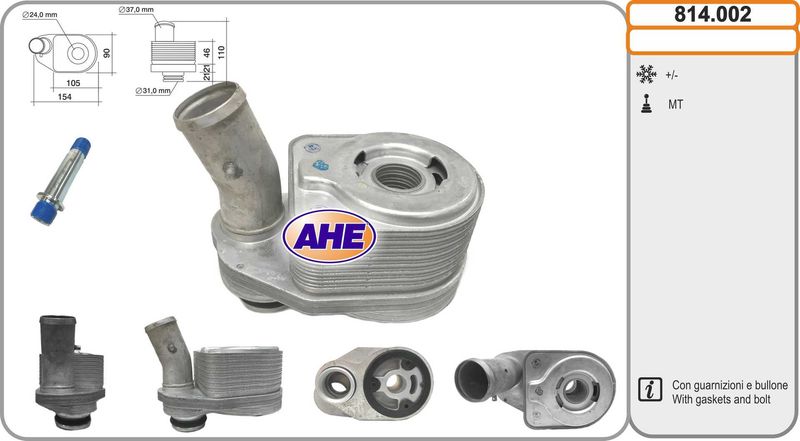 AHE Radiatore olio, Olio motore 814.002