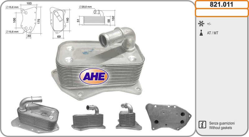 AHE Radiatore olio, Olio motore 821.011