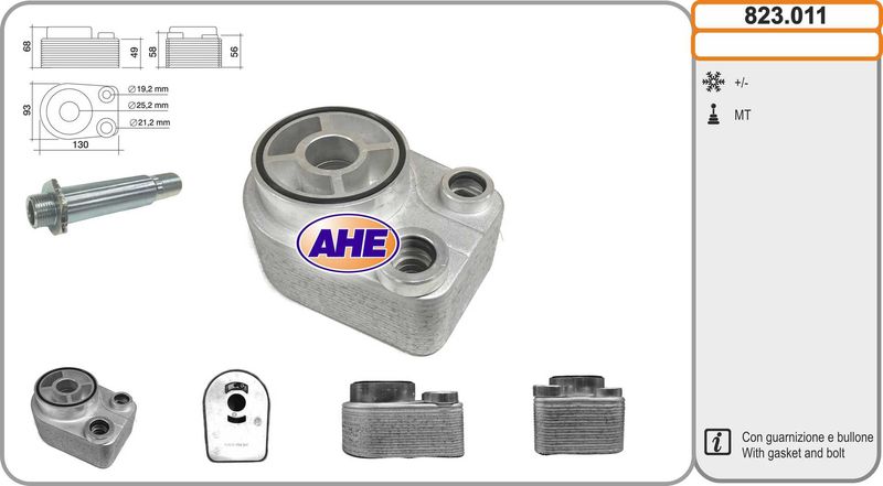 AHE Radiatore olio, Olio motore 823.011