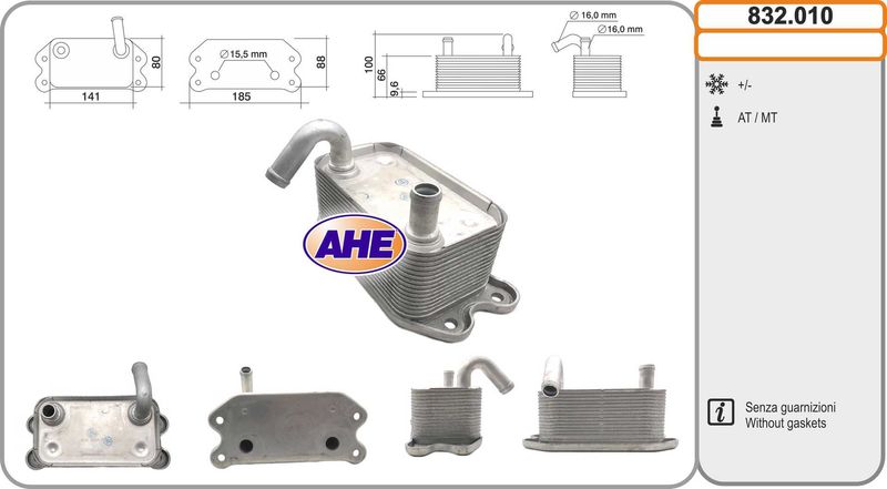 AHE Radiatore olio, Olio motore 832.010