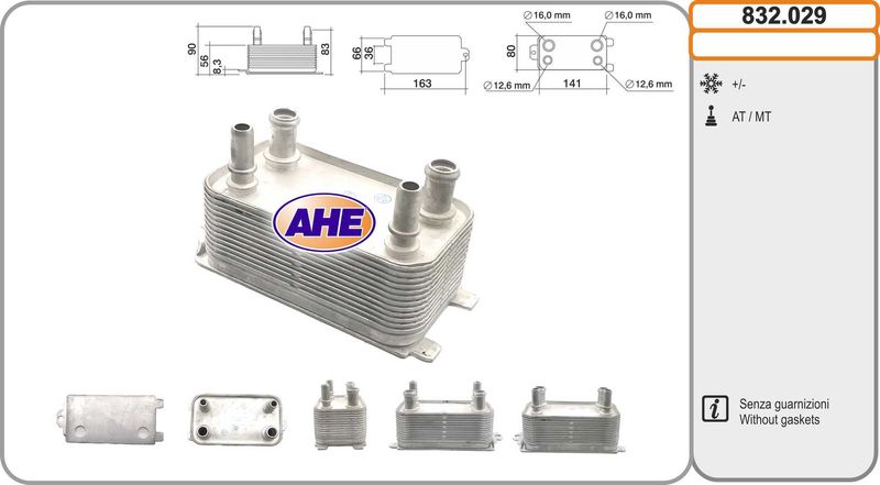 AHE Radiatore olio, Olio motore 832.029