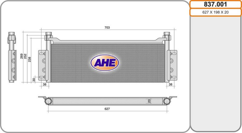 AHE Radiatore olio, Olio motore 837.001